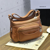 Women Capacity Messenger Bag Handbag Ladies Solid Work Handbags Crossbody Bags