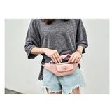 Women Casual PU Leather Waist Packs Chest Pack Shoulder Messenger Bags