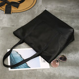 Women Oxford Cloth Casual Tote Portable Shopping Bag Shoulder Bags