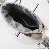 Women Straw Bag Messenger Handbangs Drawstring Inside RattanBags Sac En Paille