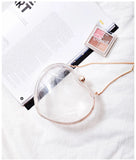 Heart Shape Transparent Acrylic Clutch Evening Bag Chain Crossbody Purse
