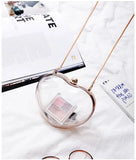 Heart Shape Transparent Acrylic Clutch Evening Bag Chain Crossbody Purse