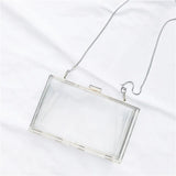 Square Clear Acrylic Dinner Bag for Women Cross Bag