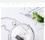 Acrylic Transparent Ball Shoulder Bag Small Casual Clutch Bag