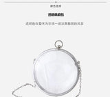 Acrylic Transparent Ball Shoulder Bag Small Casual Clutch Bag