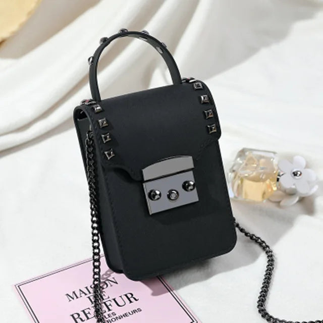 Mini PVC Jelly Shoulder Bag Phone Purse