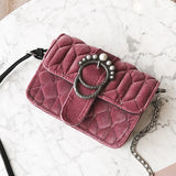 Velvet Pearl Small Square Shoulder Bag R535