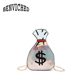 Funny Embroidery Purse Shoulder Bag R186