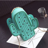 Cactus Shoulder Bag Metal Chain Messenger Bag Female