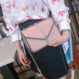 Small Square Tassel Chain Bag Single Shoulder Bag