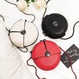 Women's Round Chain Shoulder Bag Mini Messenger Bag