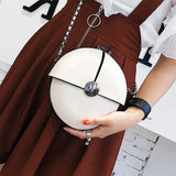 Women's Round Chain Shoulder Bag Mini Messenger Bag