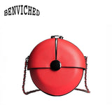 Women's Round Chain Shoulder Bag Mini Messenger Bag