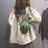 Funny Watermelon Mini Coin Purse Inclined Shoulder Bag