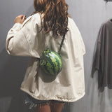 Funny Watermelon Mini Coin Purse Inclined Shoulder Bag