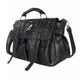 Skull Rivet Shoulder Bag Punk Lady Handbag All-Match Tote