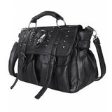 Skull Rivet Shoulder Bag Punk Lady Handbag All-Match Tote