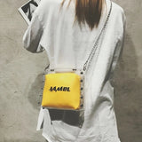 Transparent Jelly Bag with Chain for Girls