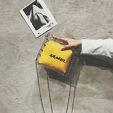 Transparent Jelly Bag with Chain for Girls
