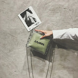 Transparent Jelly Bag with Chain for Girls