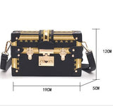 Vintage Handbags Clutch Retro Messenger Bags Rivet Crossbody Small Handbag