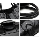 Retro Shoulder Bag 3 Pcs/Set Large-Capacity Handbag for Women