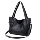 Soft Leather Large Pocket Casual Handbag Women's Handbag Shoulder Bag