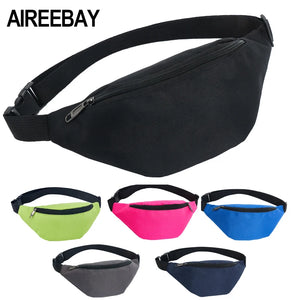 Waterproof Waist Bag Female Belt Fanny Pack