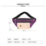 Waterproof Waist Bag Female Belt Fanny Pack