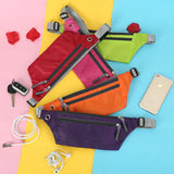 BISI GORO Zipper Pouch Banana Waist Bag Unisex Sports Running Purse Hip Bum Belt