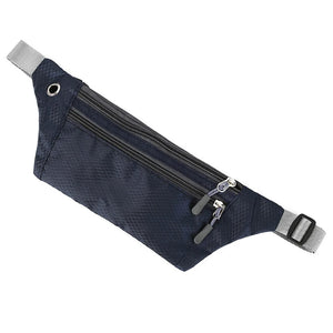 BISI GORO Zipper Pouch Banana Waist Bag Unisex Sports Running Purse Hip Bum Belt