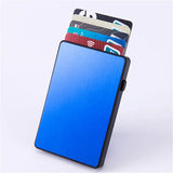 RFID Aluminum Smart Wallet Men's Clutch Pop-up Cardholder