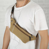 Zipper Pouch Waist Bag for Men and Women