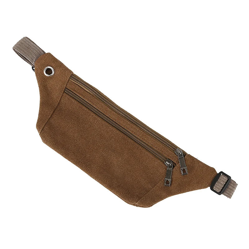 Zipper Pouch Waist Bag for Men and Women