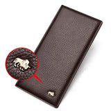BISON DENIM Men's Thin Leather Wallet N4470-1