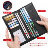 BISON DENIM Men's Thin Leather Wallet N4470-1