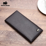 BISON DENIM Men's Thin Leather Wallet N4470-1