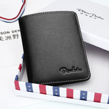BISON DENIM men wallets leather mini pocket business casual purse