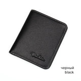 BISON DENIM men wallets leather mini pocket business casual purse
