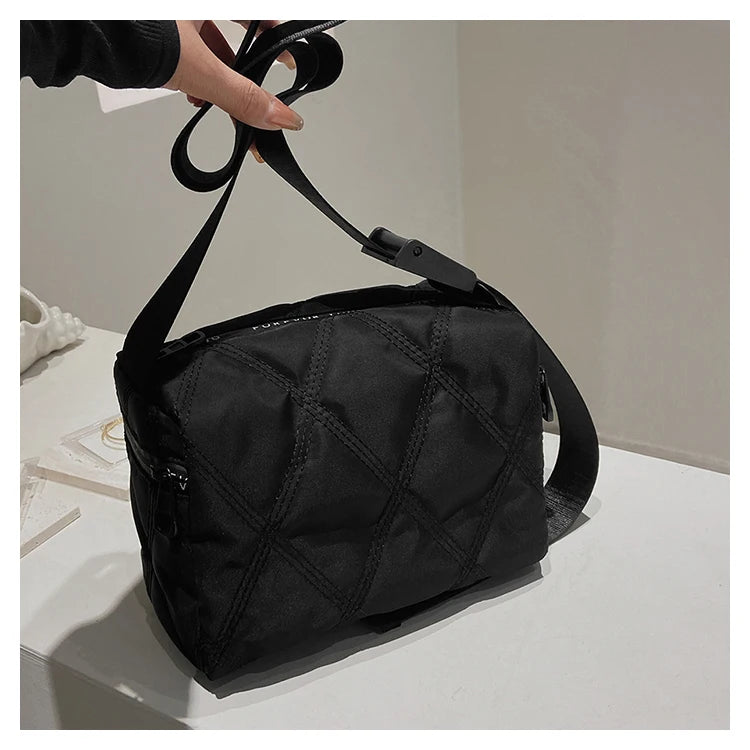 Women's Winter Shoulder Bag with Pendant