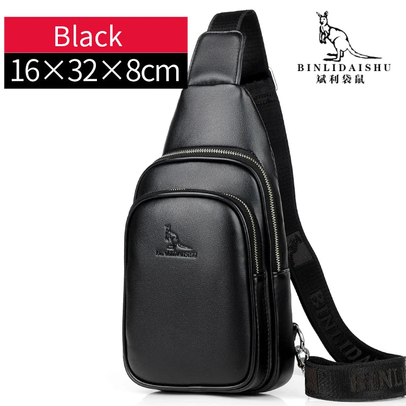 BLDS Men Chest Pack Short Trip Messengers Chest Bag Multifunction Crossbody Bags