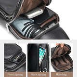 BLDS Men Chest Pack Short Trip Messengers Chest Bag Multifunction Crossbody Bags