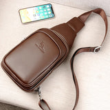 BLDS Men Chest Pack Short Trip Messengers Chest Bag Multifunction Crossbody Bags