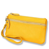 Women Leather Long Wallet Clutch Zipper Purse Soft