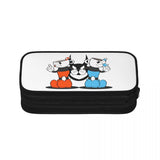 Anime BOSS Battle Shooting Pen Box Student School Zipper Pen Bag