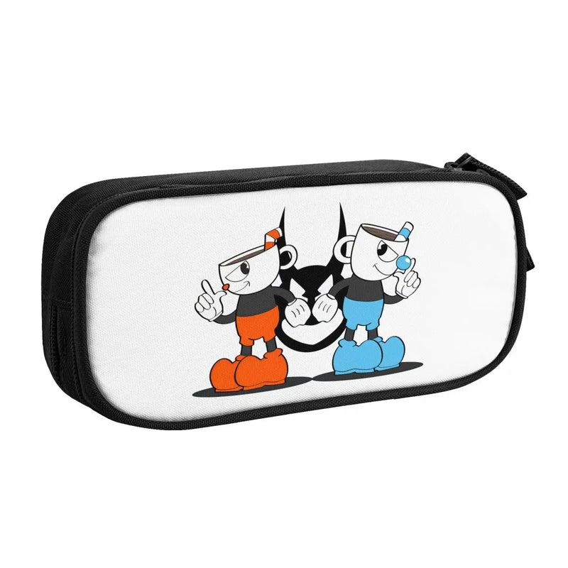 Anime BOSS Battle Shooting Pen Box Student School Zipper Pen Bag