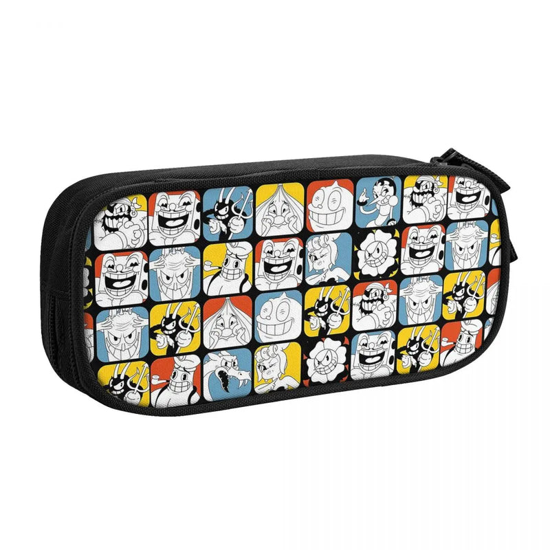 Anime BOSS Battle Shooting Game Pen Box Zipper Pen Bag