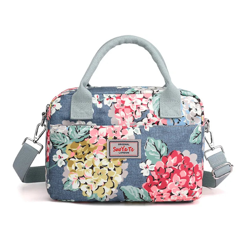 Flower Female Shoulder bags Nylon Messenger Bag Ladies Printed Crossbody Bag