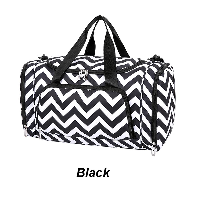 Water Resistant Gym Duffel Bag with Shoe Compartment