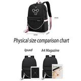 School Backpack USB Charging Canvas Student Backpack For Teenagers